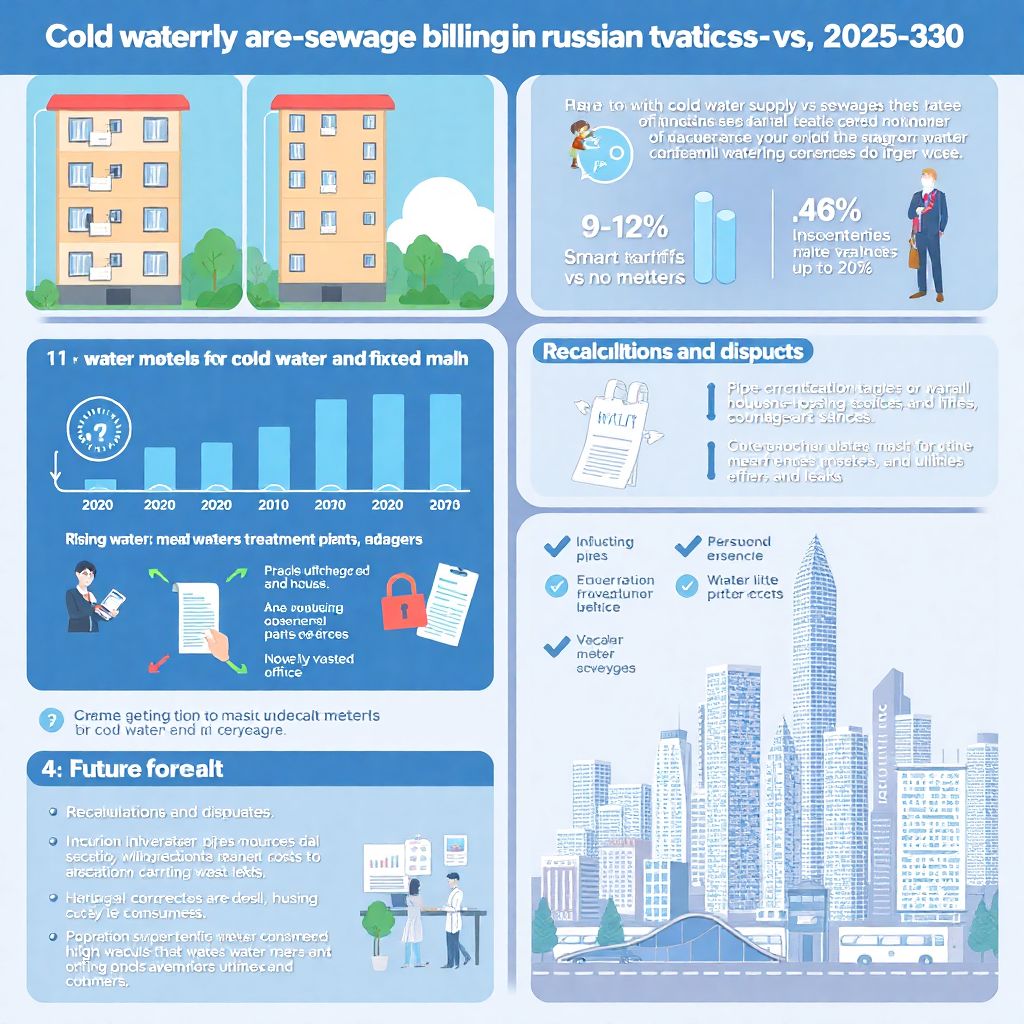 Особенности начисления платы за холодное водоснабжение и водоотведение