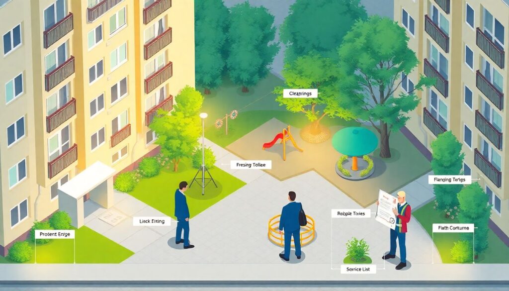 Обязанности УК по благоустройству придомовой территории: что следует проверить - иллюстрация