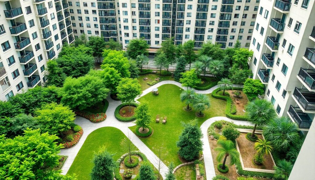 Что влияет на стоимость содержания дворов: освещение, уборка, озеленение - иллюстрация